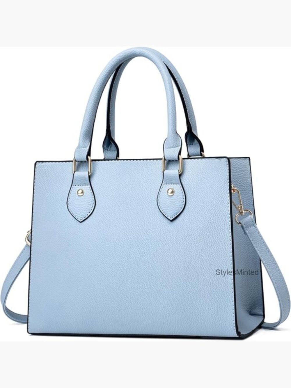 Women's Faux Leather Tote Satchel Crossbody Bag Top Handle Shoulder